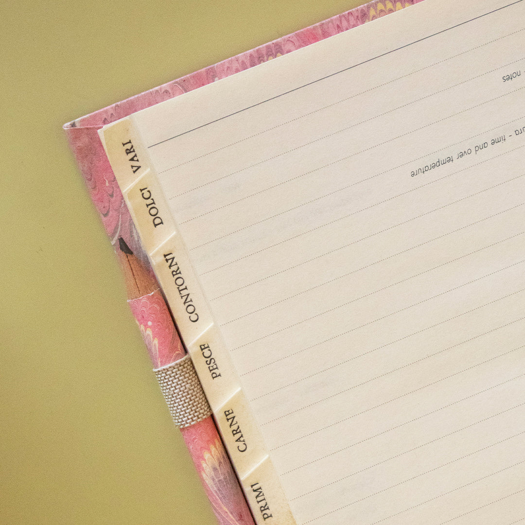 Pink Recipe Book from Italy
