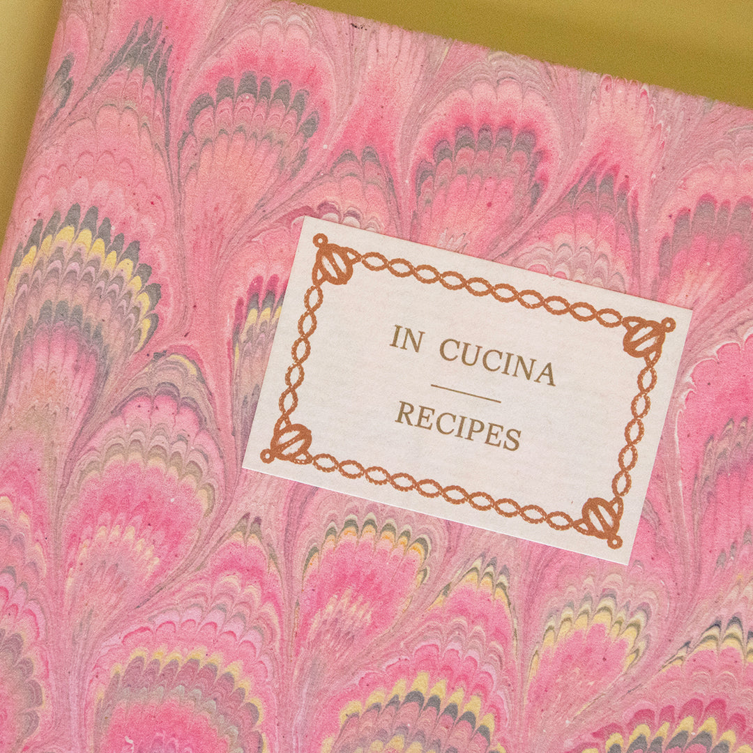 Pink Recipe Book from Italy