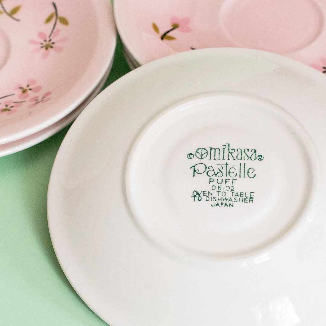 Set of Pastel Mikasa Dessert Plates