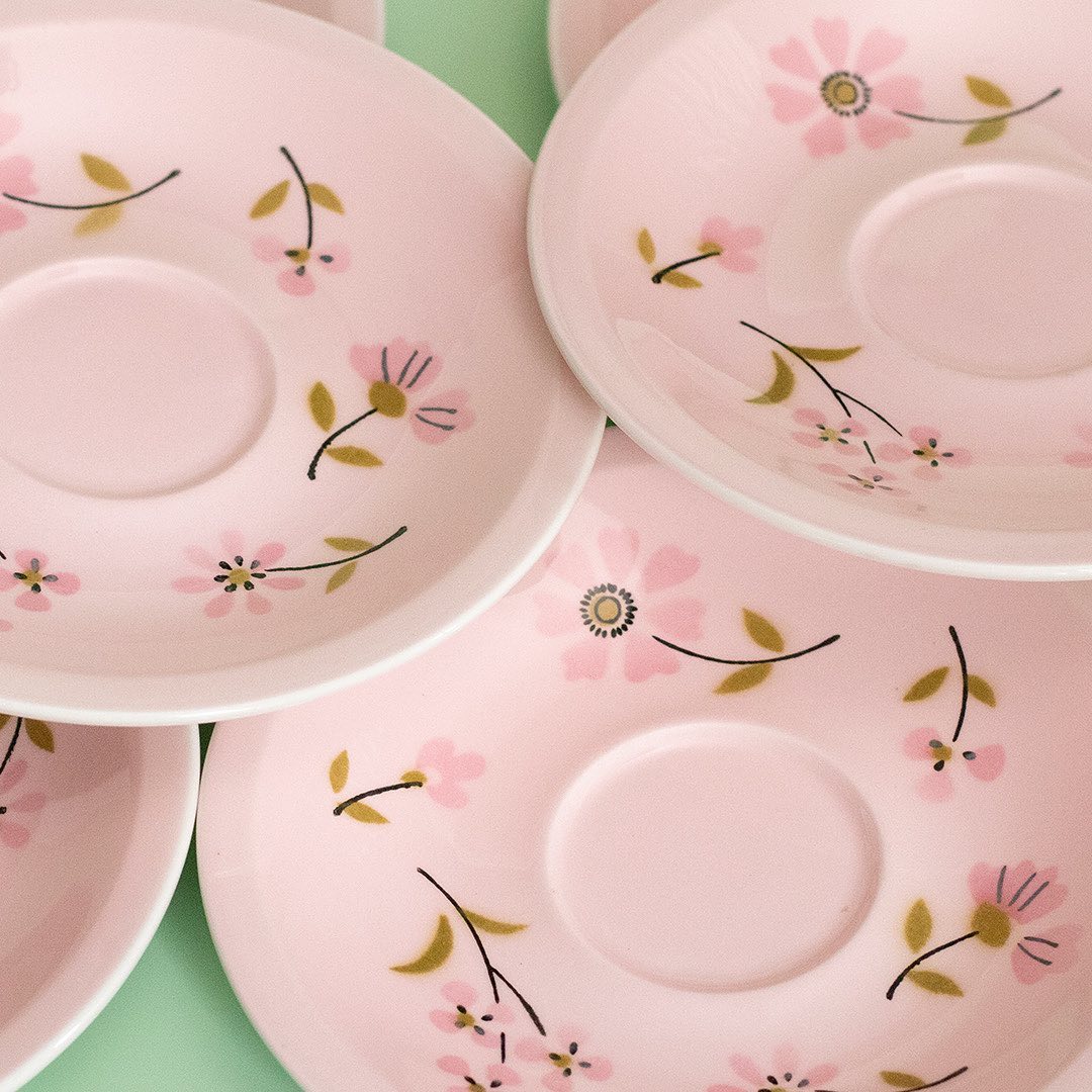 Set of Pastel Mikasa Dessert Plates