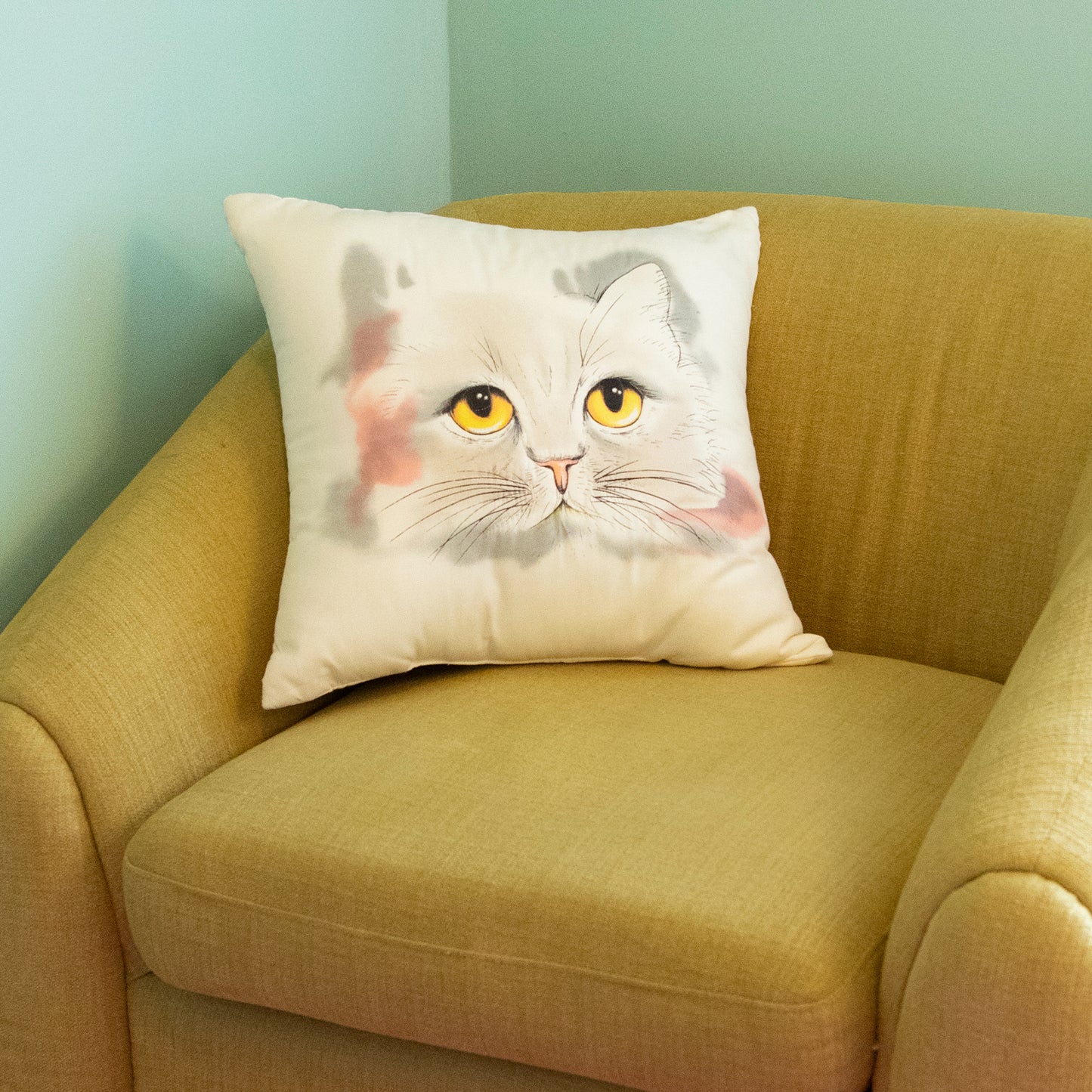 Cat Throw Pillow