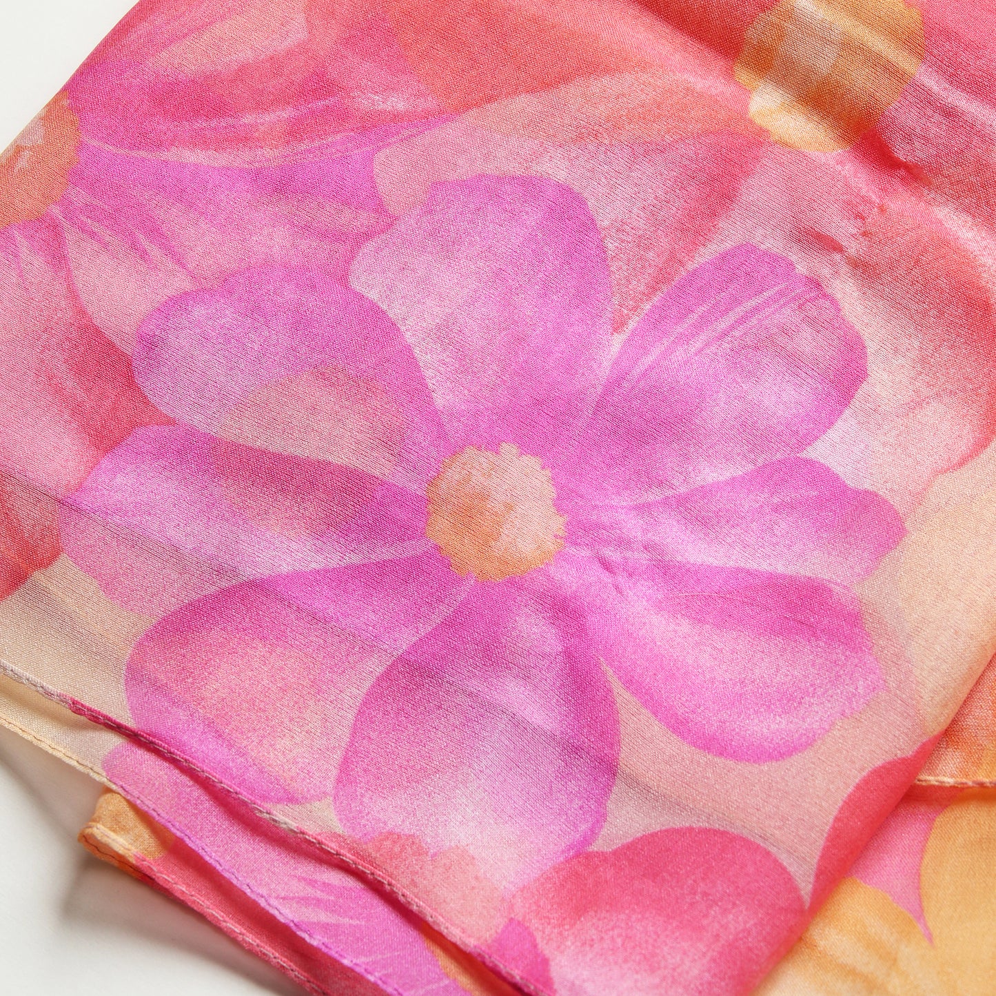 Pink Orange Cosmos Scarf