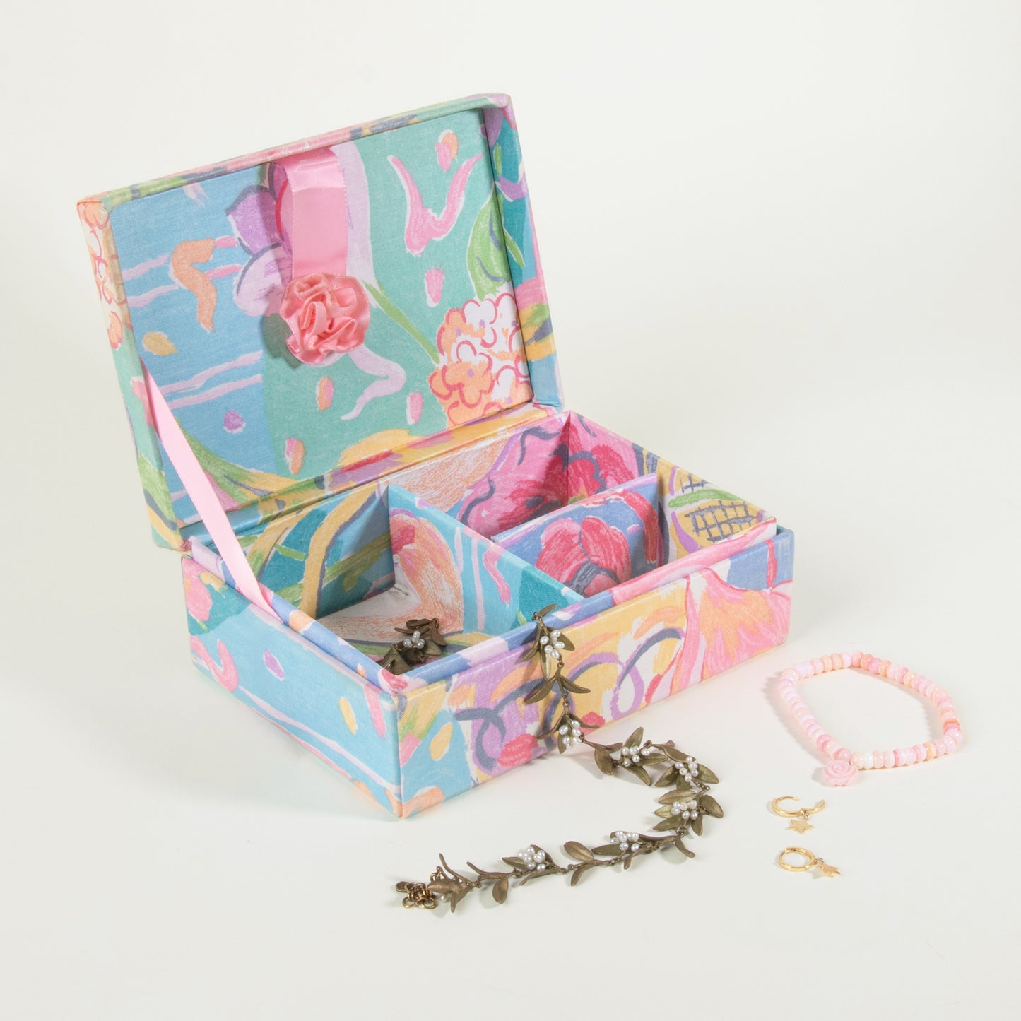 Rosenthal Fabric Jewelry Box