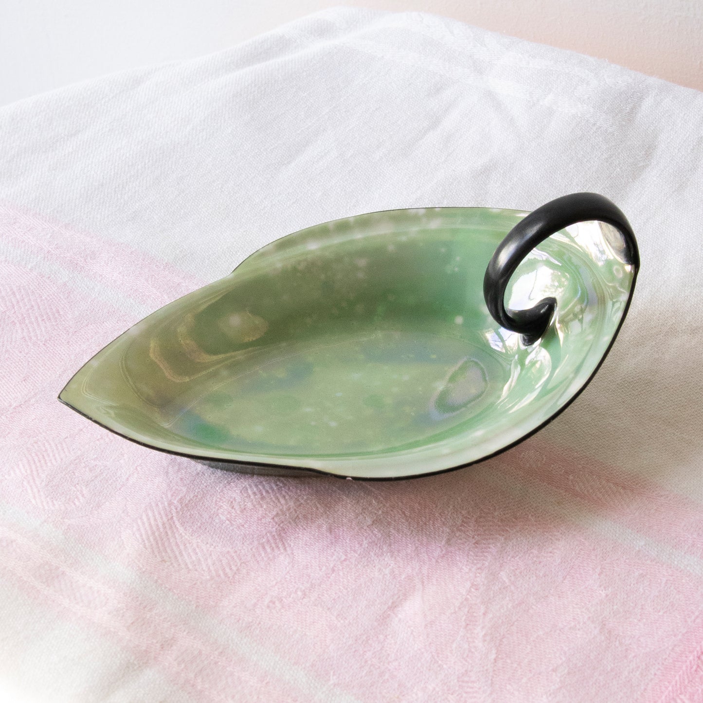 Iridescent Leaf Dish