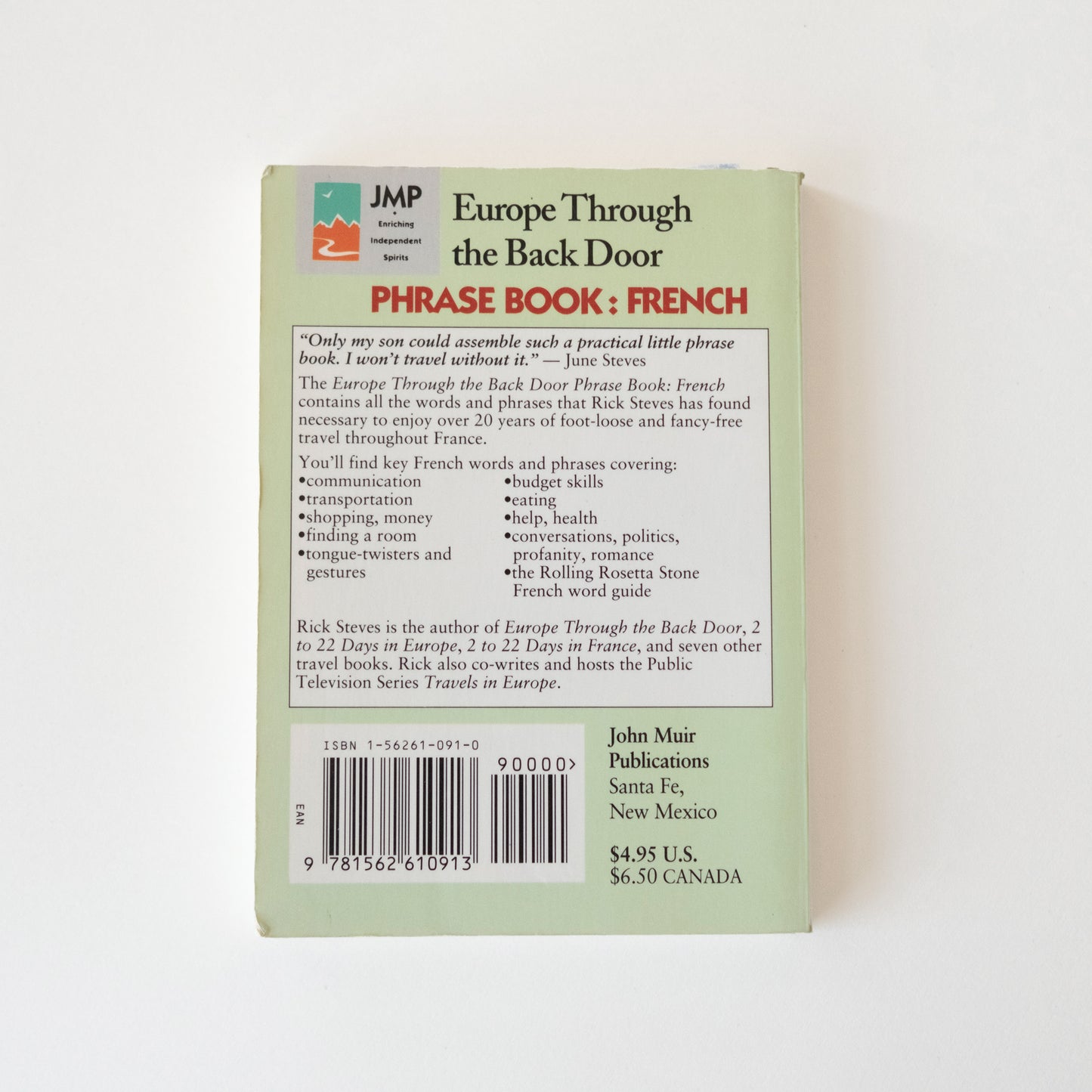 Rick Steves French Phrase Book