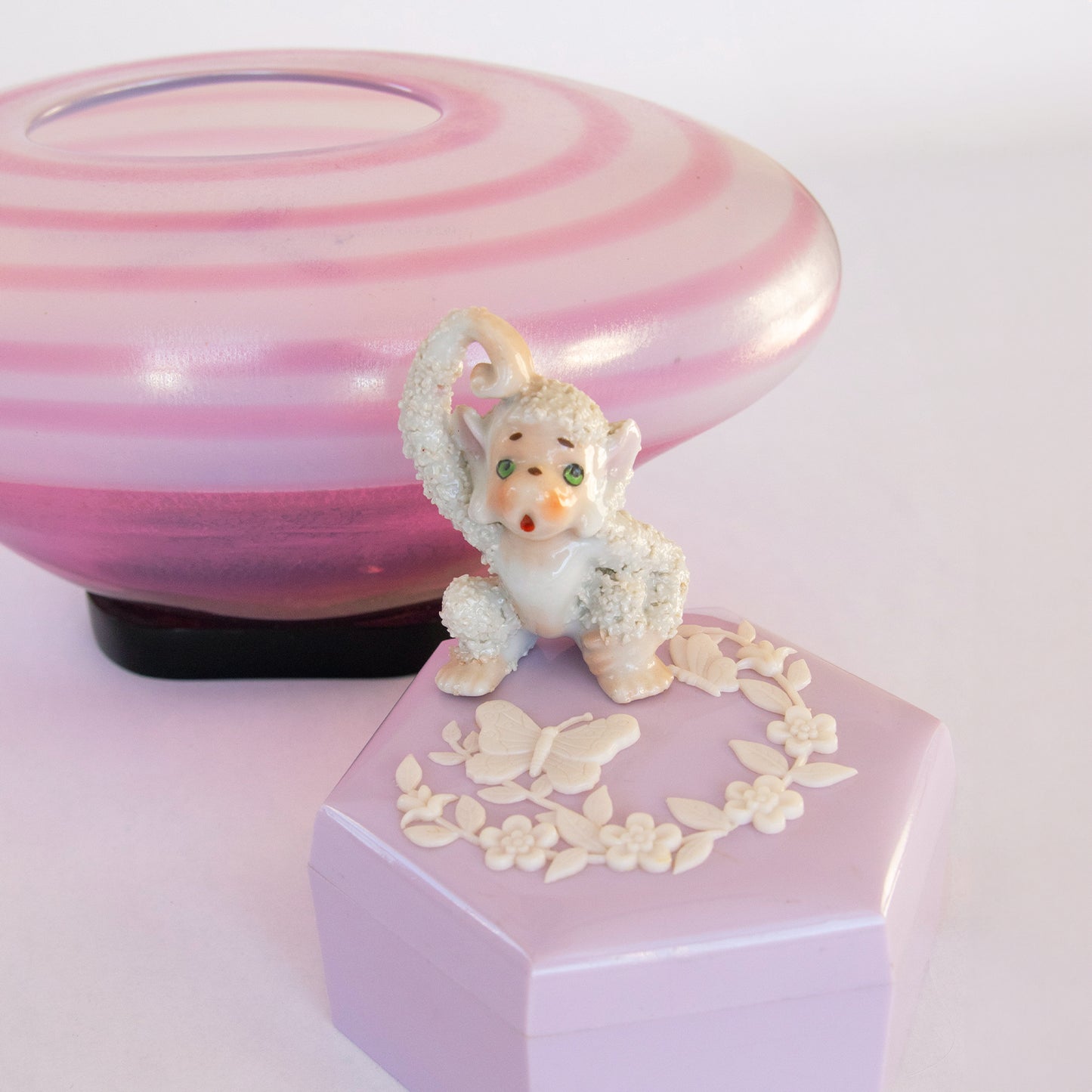 White Monkey Figurine