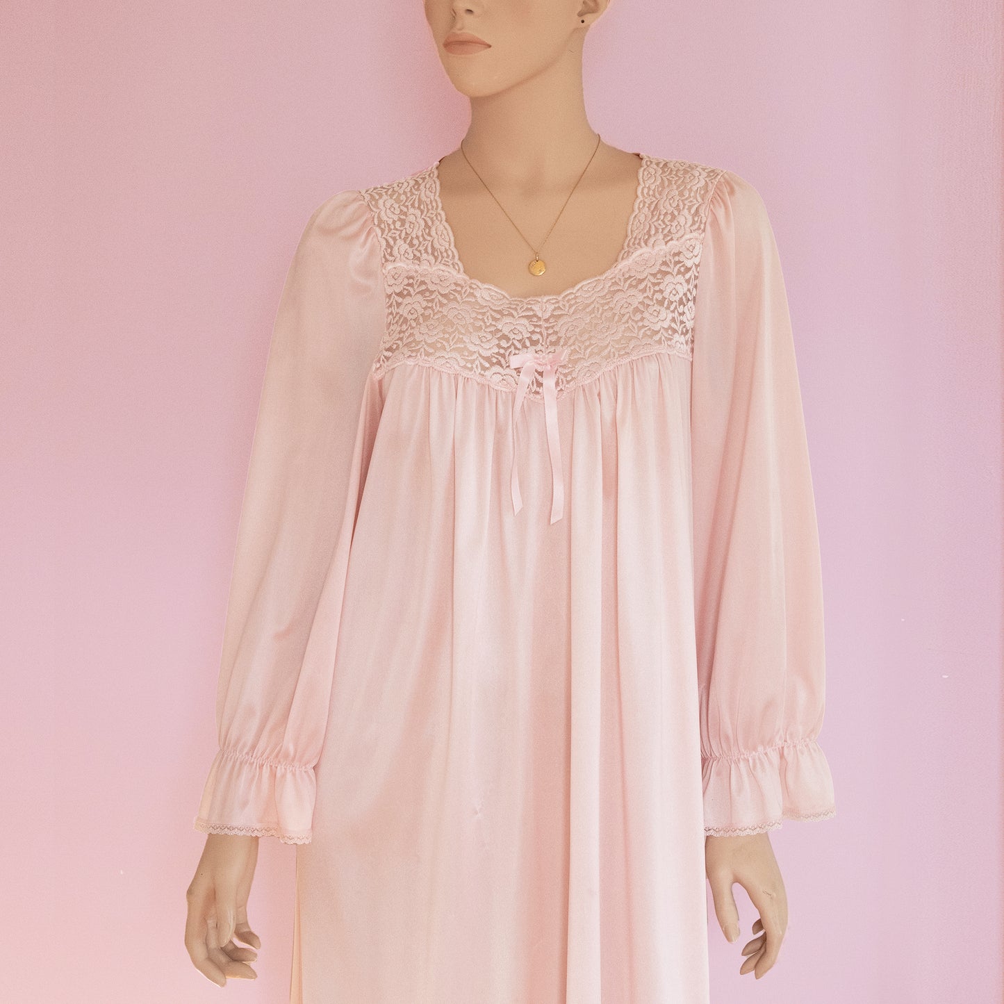 Lace Pink Nightgown