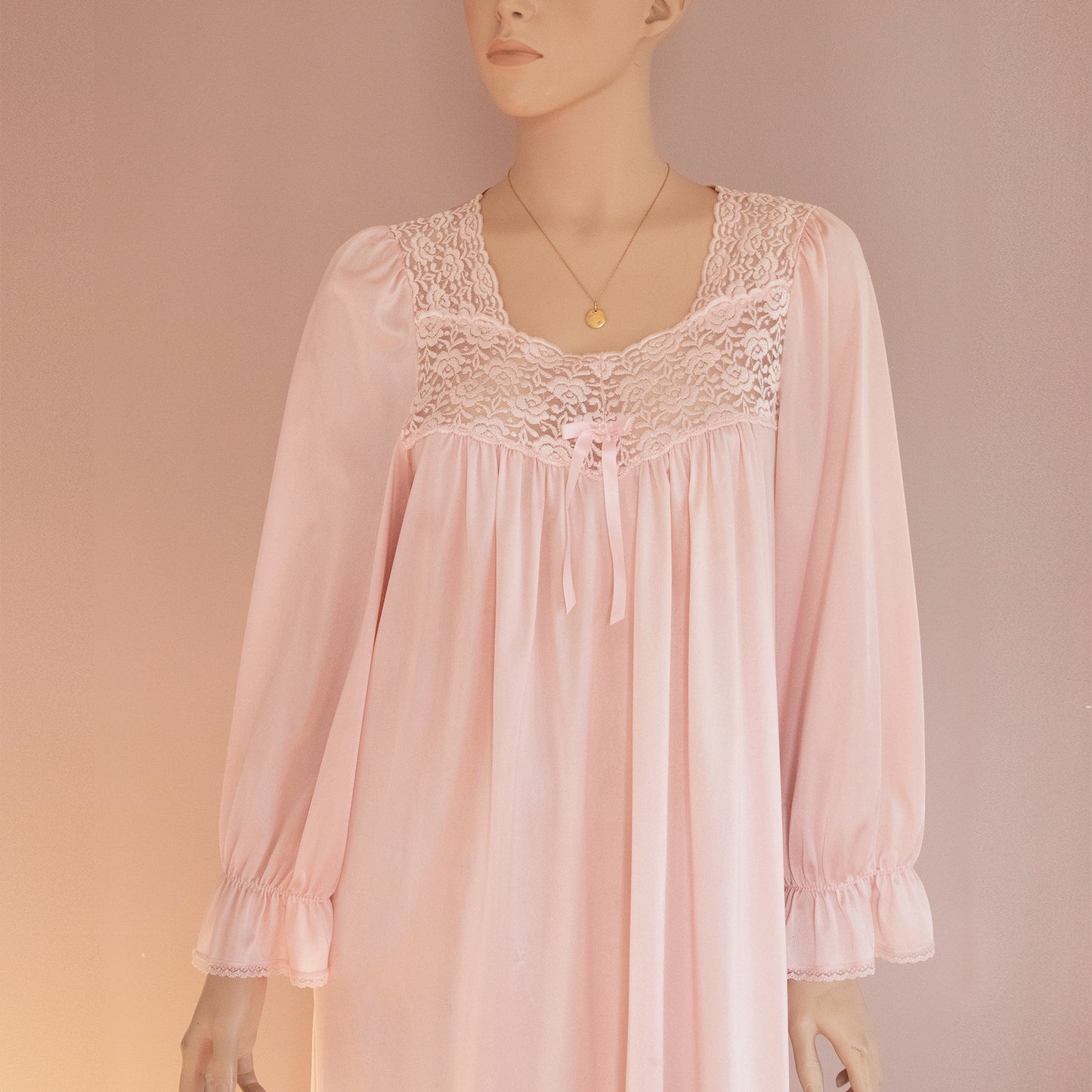 Lace Pink Nightgown