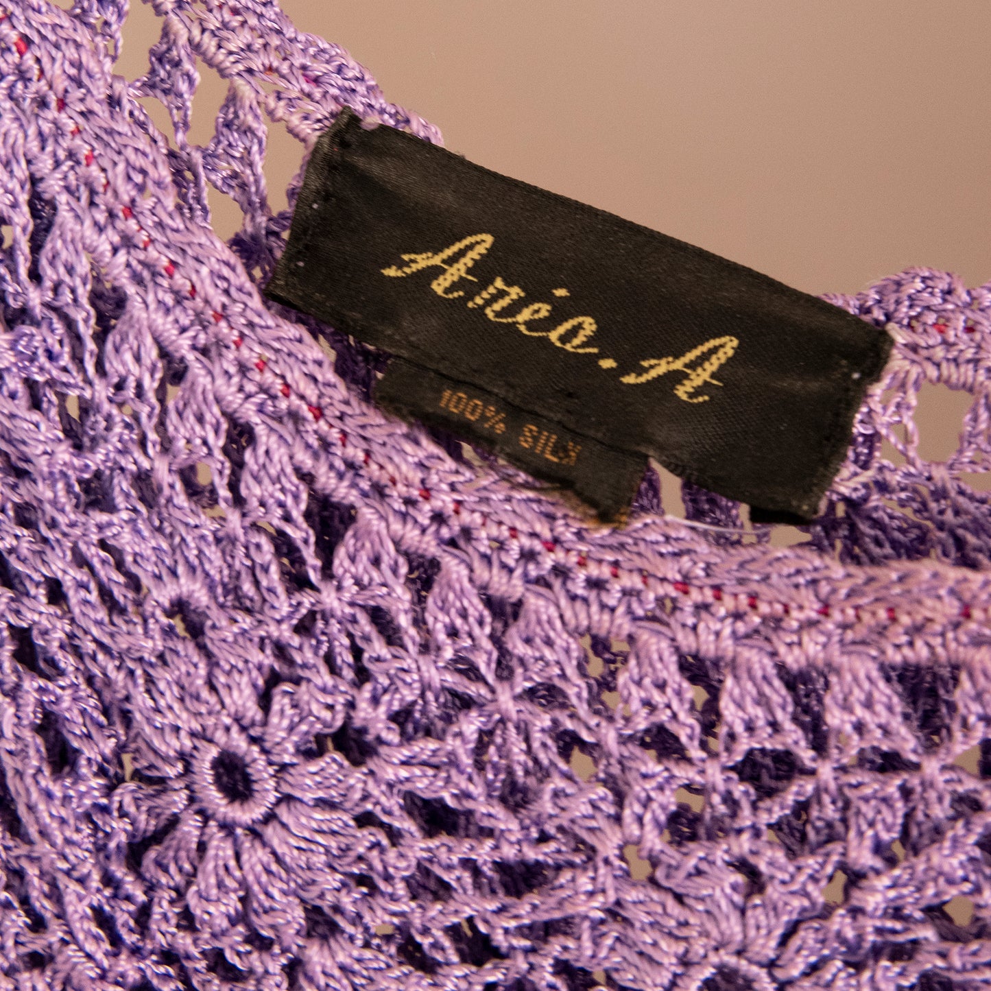 Purple Crochet Top | Size L