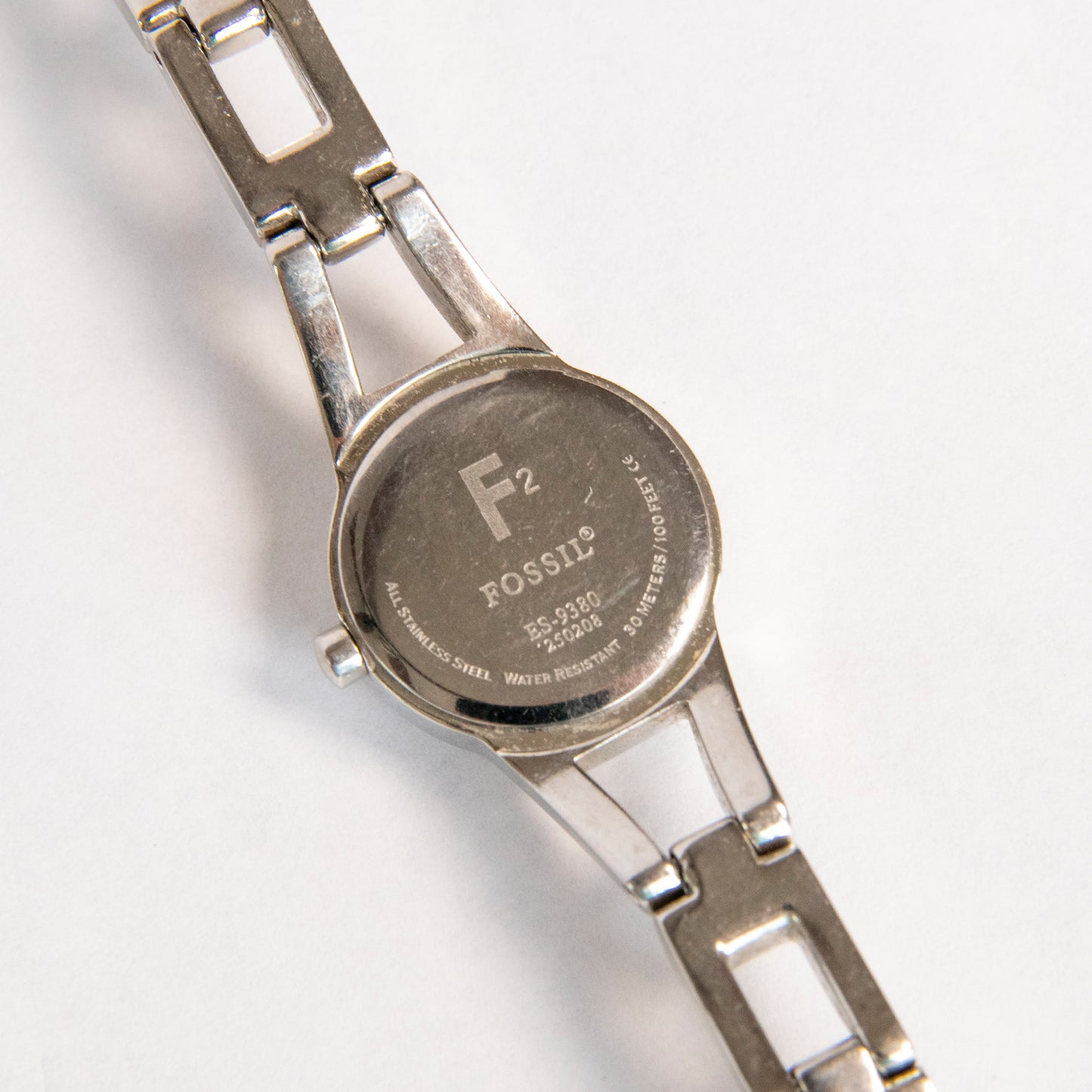 Silver Fossil Watch