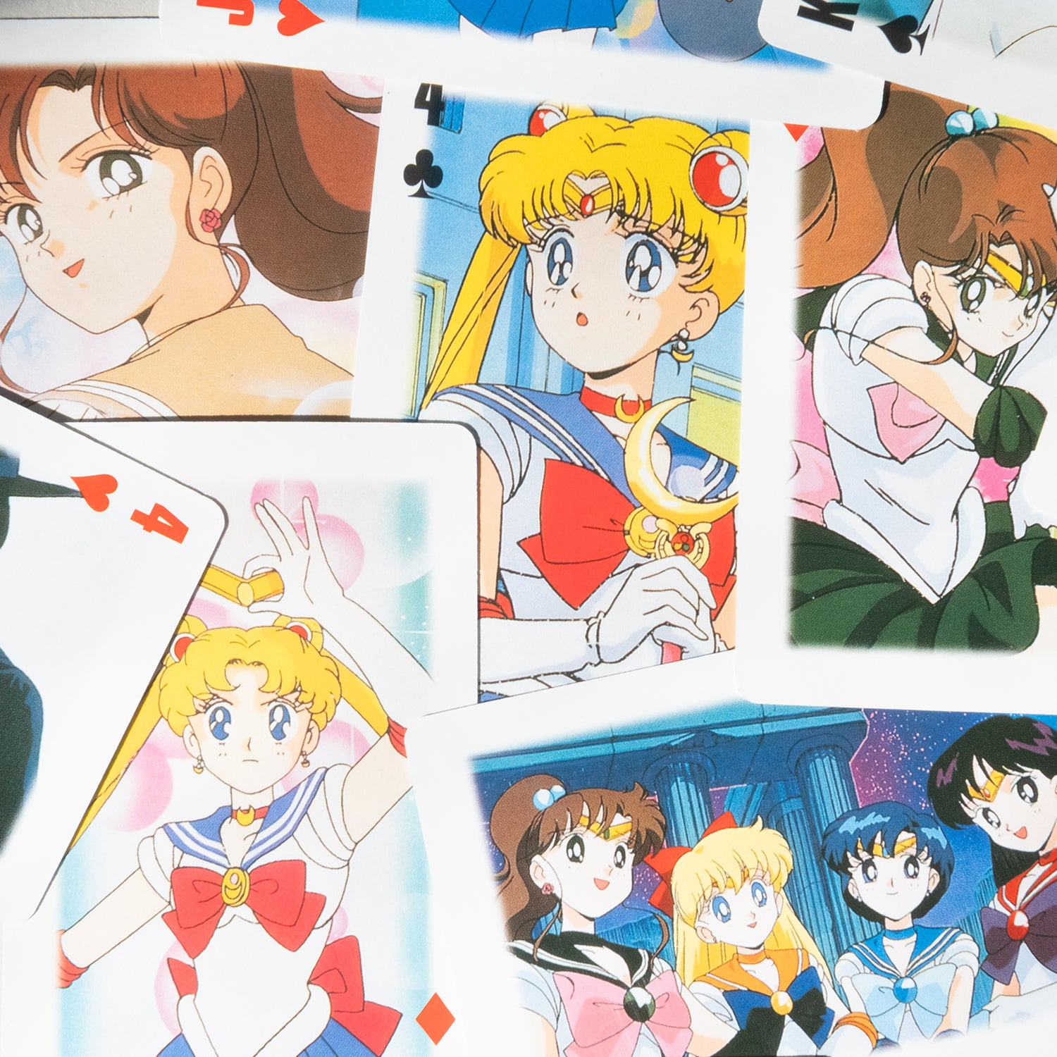sailor moon holographic cards Holographic Sailor Moon Playing Cards – Kikis Corner