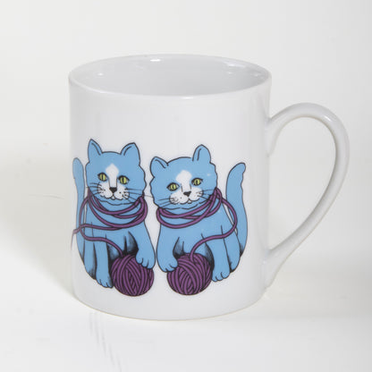 Two Blue Cat Mug