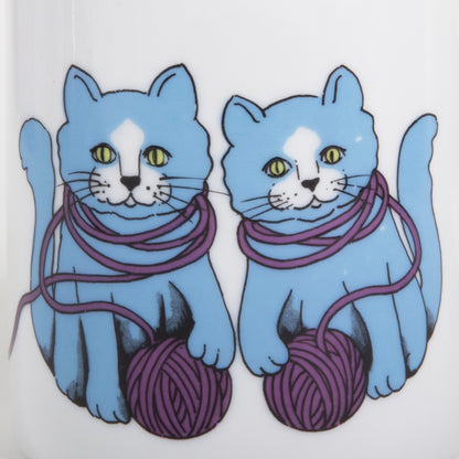 Two Blue Cat Mug