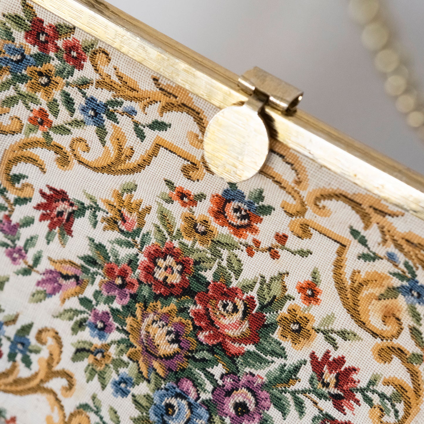 Floral Tapestry Purse