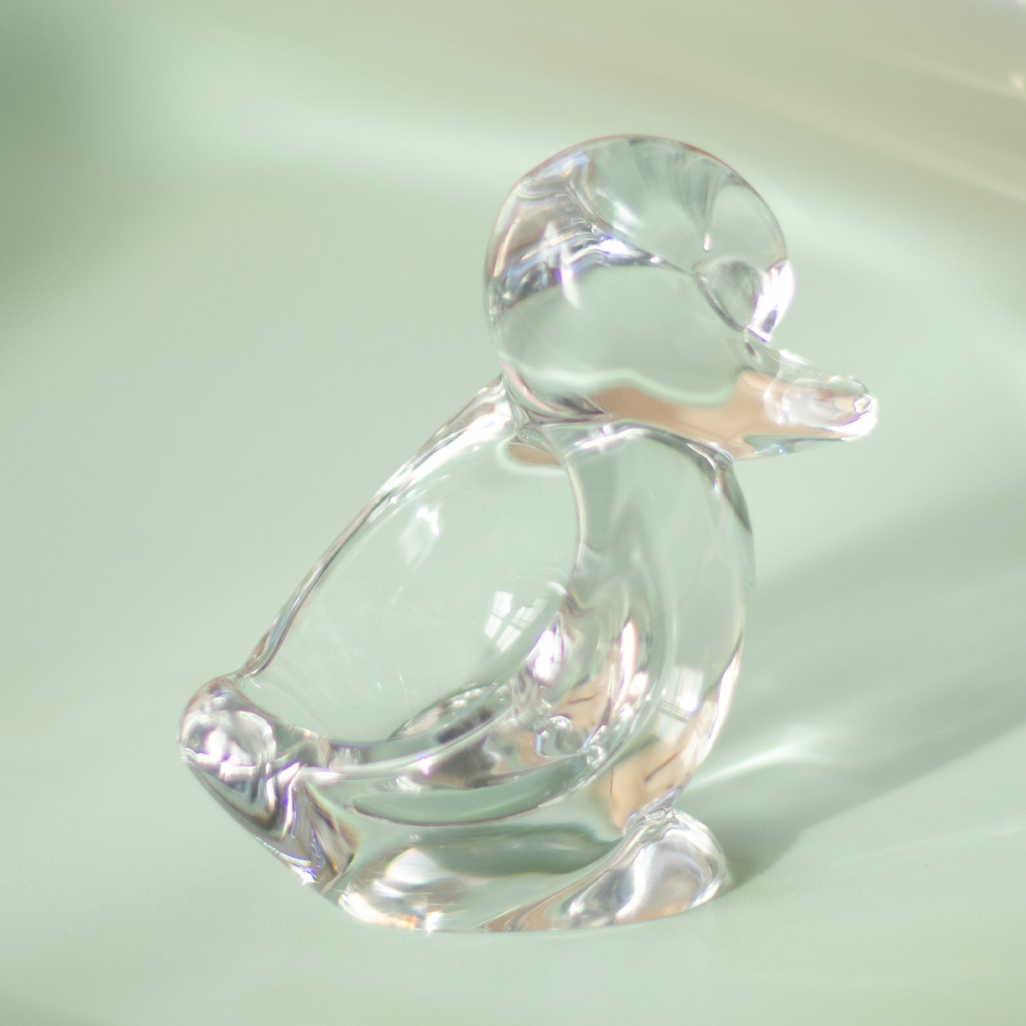 Crystal Duck Candle Holder