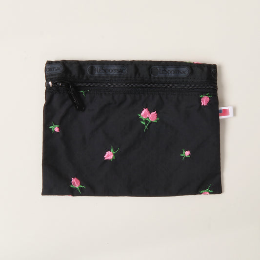 Lesportsac Pouch with Pink Roses