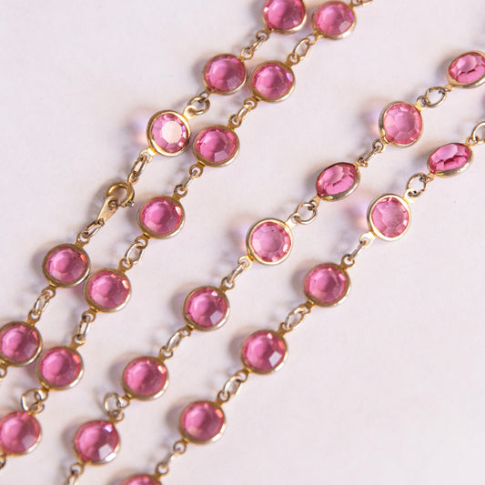 Pink Crystal Necklace