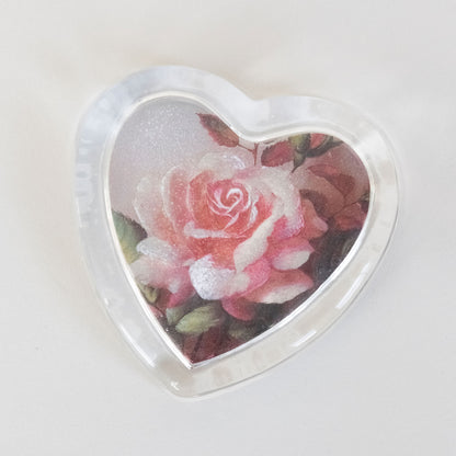 Metallic Rose Paperweight