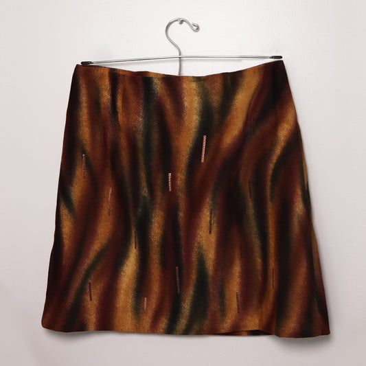 Brown Ombre Mini Skirt