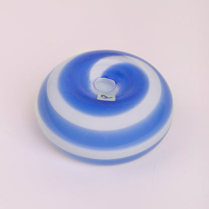 Blue Swirl Candle Holder