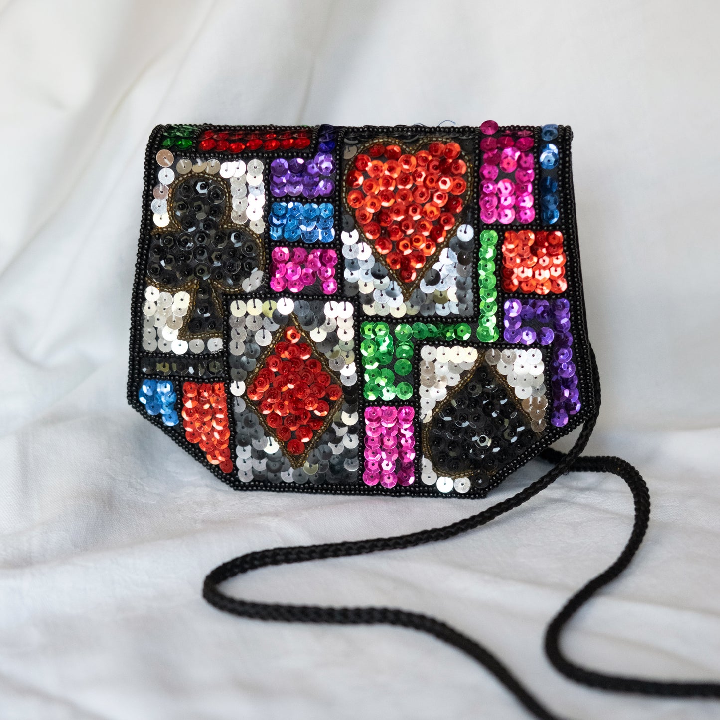 Black Sequins Purse