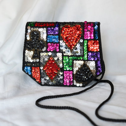 Black Sequins Purse