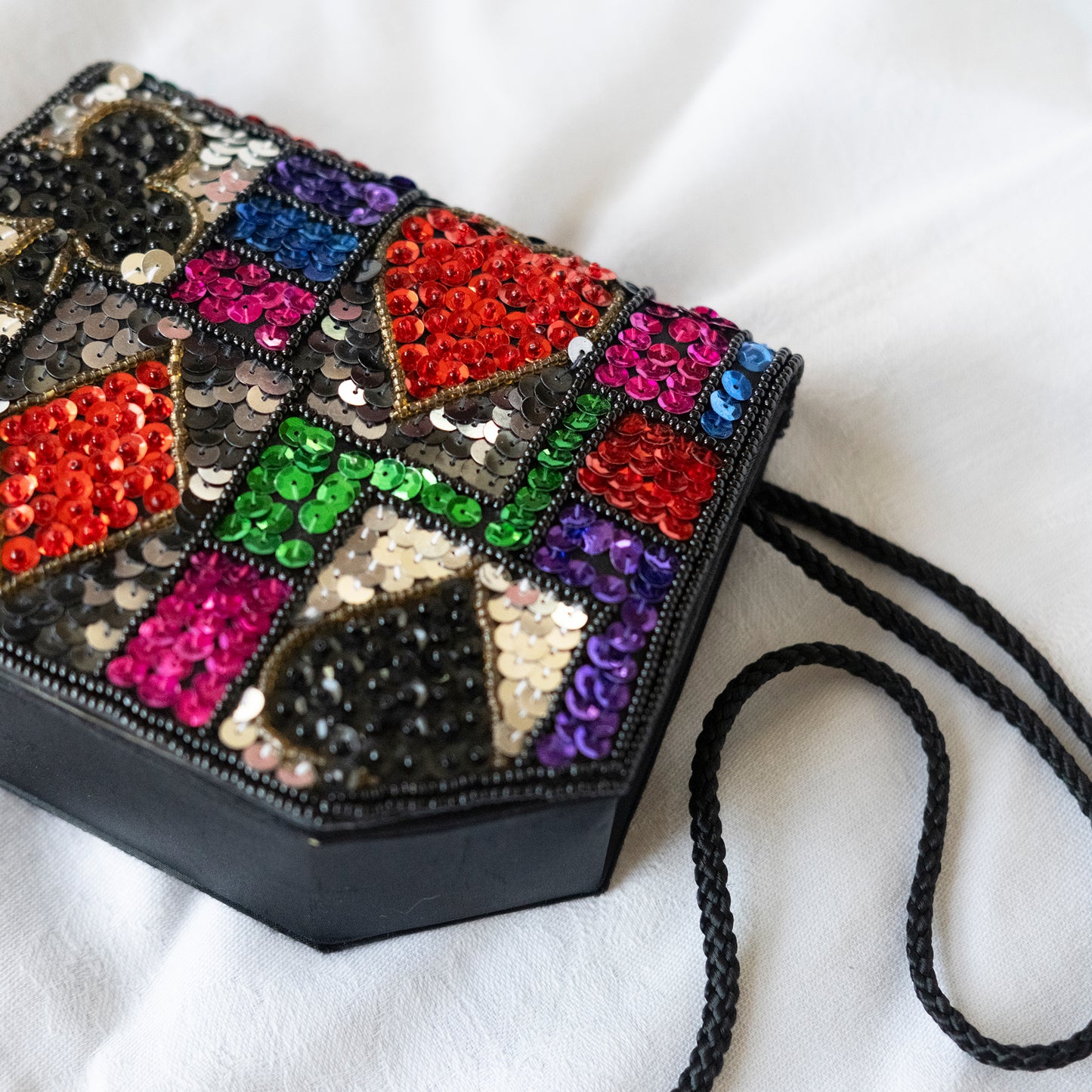 Black Sequins Purse