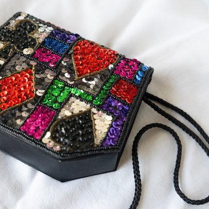 Black Sequins Purse