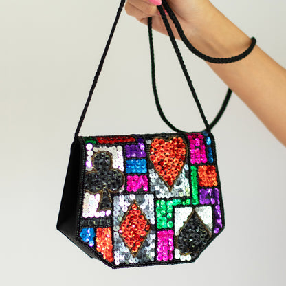 Black Sequins Purse